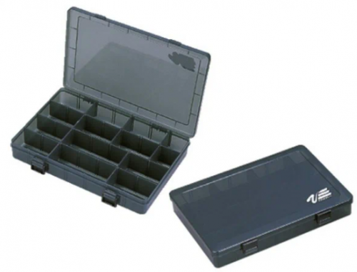 Коробка MEIHO VS-3030 GRY 4 отд. с 12 разделителями размеры: 286 × 205 × 50 мм