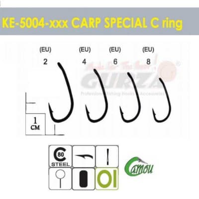 Крючки Gurza-CARP SPECIAL C (Camou) № 2 (5шт/уп)												
