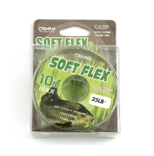 Поводочный материал без оплетки Caiman Soft Flex Camo Grey 10m 25lbs 215862					