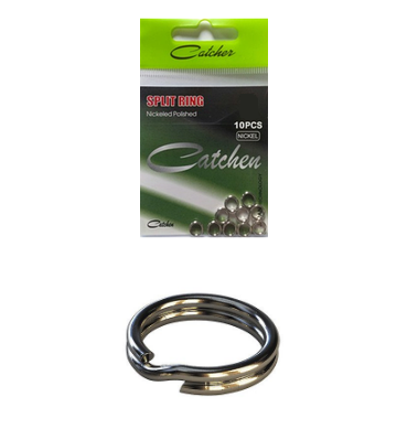 кольцо заводное "Catcher" SPLIT RING (nickel, 10шт в пачке) Size 5,0