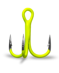 Крючки Gurza-Round treble hook ST-36 UV CHARTREUSE № 1 BC		