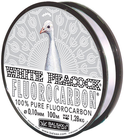 Леска BALSAX "White Peacock Fluorocarbon BOX" 100м 0,40 (13,3кг)											