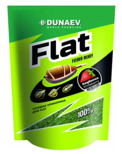 Прикормка "DUNAEV FLAT FEEDER READY" 1 кг Клубника