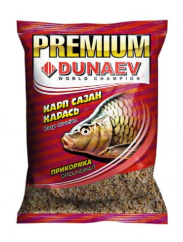 Прикормка "DUNAEV ПРЕМИУМ" 1 кг Карп-Сазан Конопля