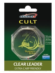 Поводок CLIMAX CULT Clear Leader 70 cm, 30lbs	