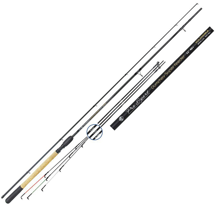 Удилище фидер "Volzhanka Pro Sport Dumchev 12ft 60+" 3.6м (2секции+3) тест 60+гр