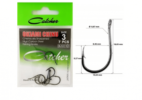 Крючок Catcher  OKIAMI CHINU (bln,7 шт в пачке) Size 3