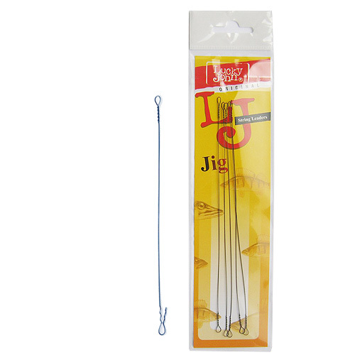Поводки струна Lucky John STRING JIG 24кг 18см 5шт.