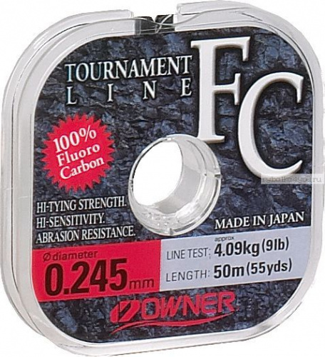 Леска OWNER TOURNAMENT FC  50m / 0.265mm																			