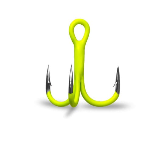 Крючки Gurza-Round treble hook ST-36 UV CHARTREUSE №14 BC 										