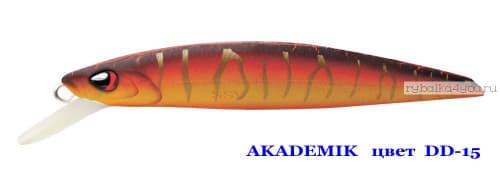 Воблер AKADEMIK   SSV-AK  DD - 15       SP/0,7-1,1 m/4,9g/74 mm							