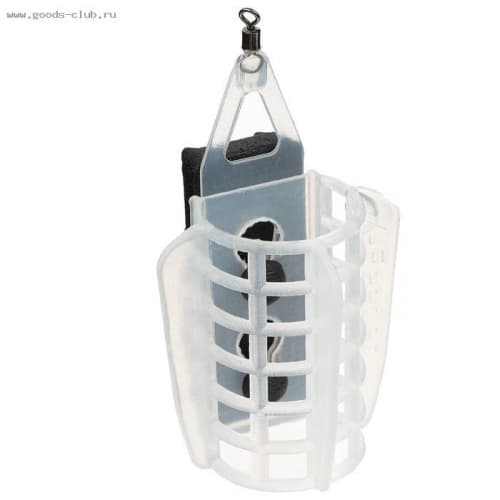 Груз-кормушка фидерная пластиковая X-FEEDER PL GLASS ROUND WING MIDDLE 150г. (35мл.,цвет прозрачный)