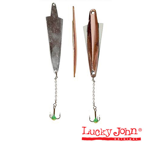 Блесна вертикал. зим. Lucky John WING с цеп. и тр. 05.5г CS блистер							
