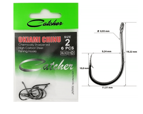 Крючок Catcher  OKIAMI CHINU (bln,6 шт в пачке) Size 2