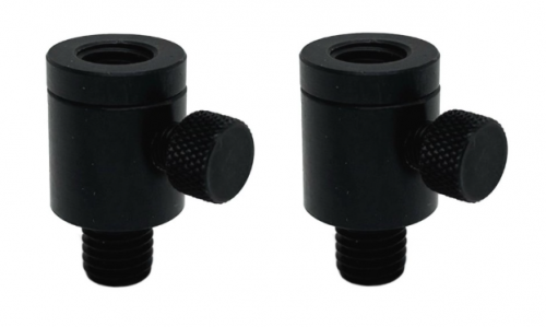 Компактные быстросъемы для сигнализаторов (на винте), черный алюминий CarpHunter 2шт