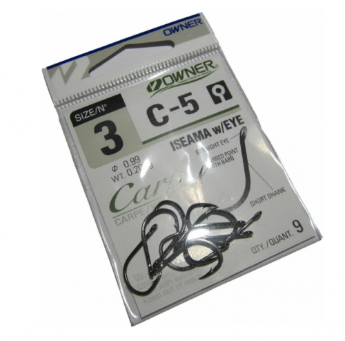 Крючок OWNER №53265 / С-5  № 3 (9шт.) CARP																		