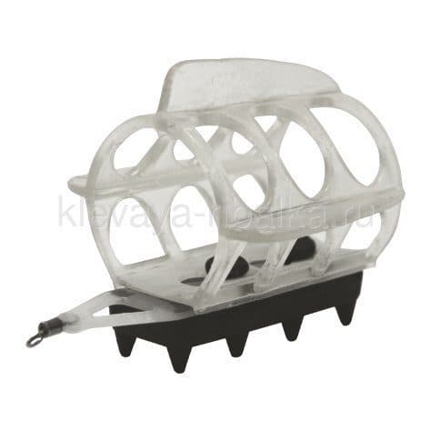 Груз-кормушка фидерная пластиковая X-FEEDER PL GLASS ROUND WING SPORT 70г. (20мл.,цвет прозрачный)