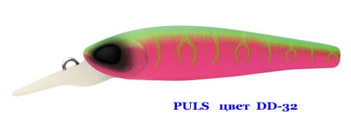 Воблер PULS   SSV-PU   DD - 32       FL/0,3-0,8 m/3,0g/52 mm			