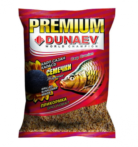 Прикормка "DUNAEV-PREMIUM" 1кг Карп-Сазан Жареная семечка(р)																