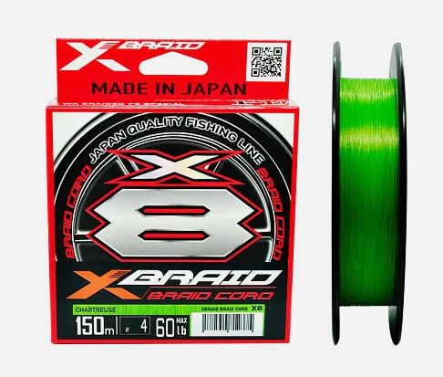 Шнур YGK X-Braid Braid Cord X8 150m #4.0-60lb		