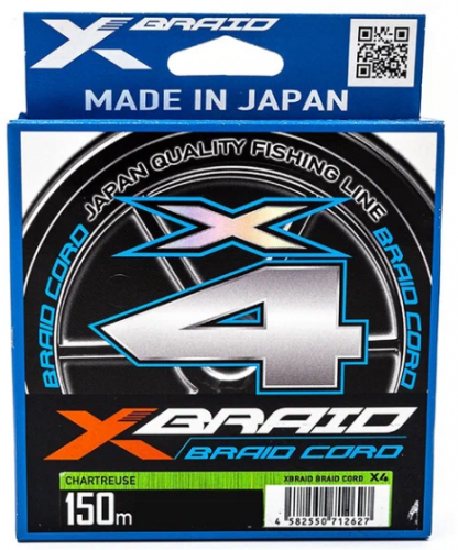 Шнур YGK X-Braid Braid Cord X4 150m #0.6-12lb					