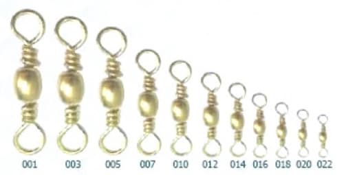 Вертлюги Lucky John BARREL Brass 007 7шт.