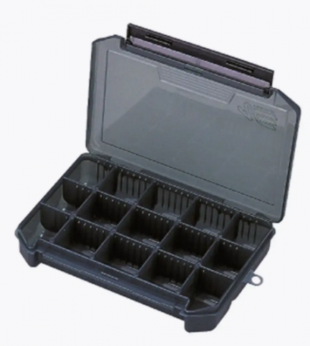 Коробка MEIHO VS-3010ND S.GRY 3 отд. с 12 разделителями размеры: 205 × 145 × 40 