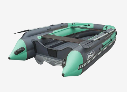 Лодка СКАТ-370FI серо-бирюзовая