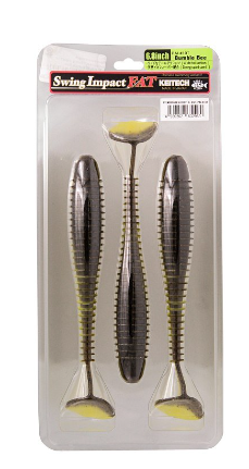 Приманка силиконовая Keitech Swing Impact FAT 6.8" #PAL10 Bumble Bee