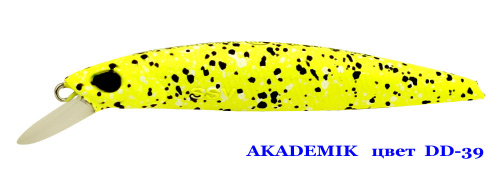 Воблер AKADEMIK   SSV-AK   DD - 39       SP/0,7-1,1 m/4,9g/74 mm					
