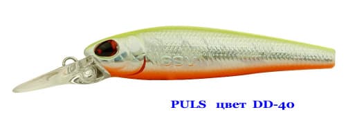 Воблер PULS   SSV-PU   DD - 40       FL/0,3-0,8 m/3,0g/52 mm			
