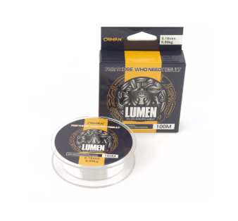 Леска Caiman Lumen 100м 0,18мм прозрачная					