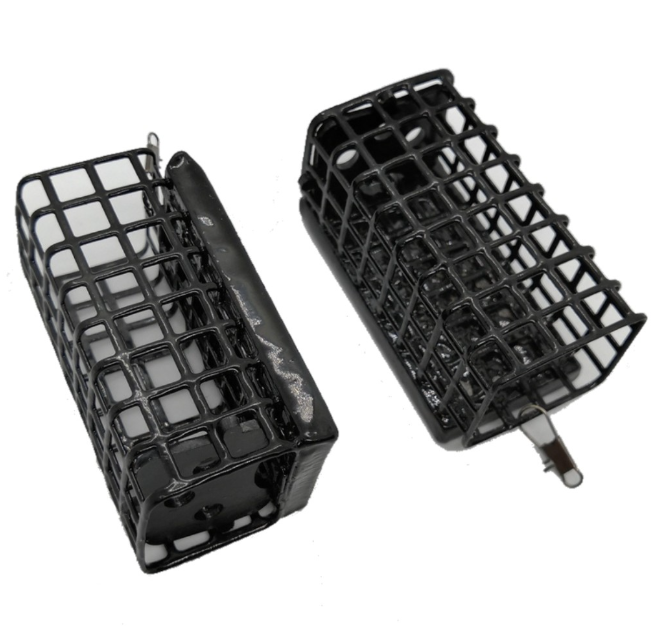 Кормушка фидерная прямоугольная с дном (крашеная) 80г