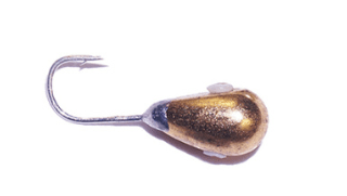 Мормышка вольфрамовая Cargo Капля с трубочкой d-3.4, 0.54гр цв. золото	