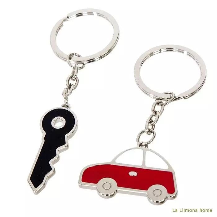 Llavero doble parejas coche rojo llave · Llaveros originales · La Llimona home Llavero doble parejas coche rojo llave · Llaveros originales · La Llimona home