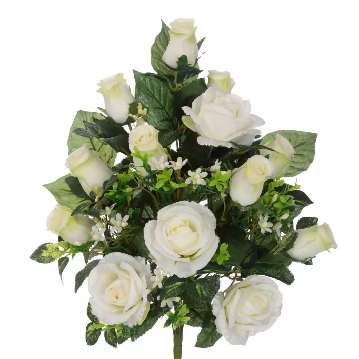 Ramo rosas artificiales blancas 52 · Funerario · Ramos flores artificiales · La Llimona home Ramo rosas artificiales blancas 52 · Funerario · Ramos flores artificiales · La Llimona home
