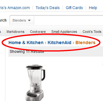 Правильная организация хлебных крошек Правильная организация хлебных крошек