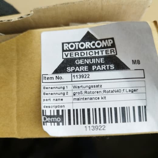 Ремкомплект подшипников и уплотнений ROTORCOMP NK40 (113922) Ремкомплект подшипников и уплотнений ROTORCOMP NK40 (113922)