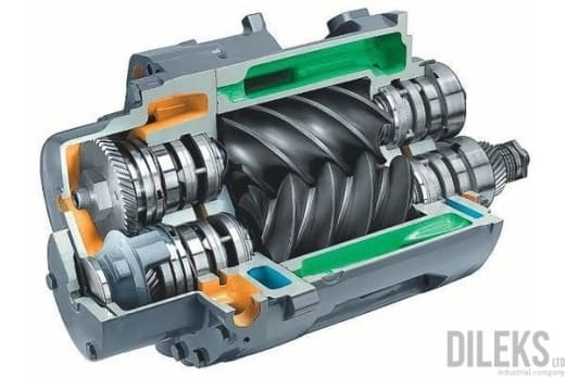 Винтовой блок Atlas Copco К40 C106 (1616646680 / 1616831190) Винтовой блок Atlas Copco К40 C106 (1616646680 / 1616831190)