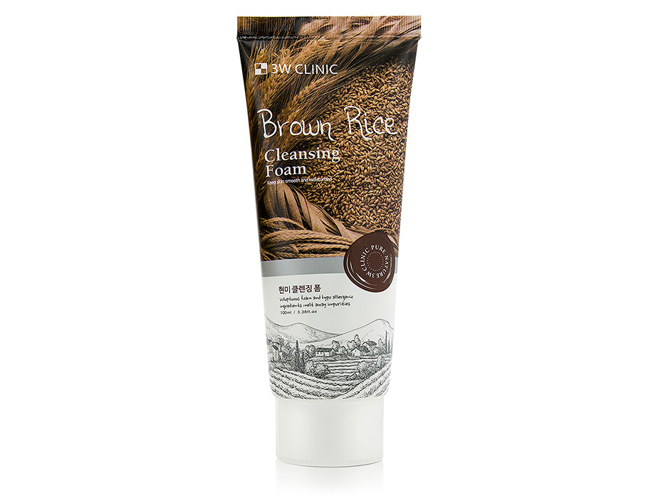 3W CLINIC Очищающая пенка с экстрактом бурого риса Brown Rice Foam Cleansing 3W CLINIC Очищающая пенка с экстрактом бурого риса Brown Rice Foam Cleansing