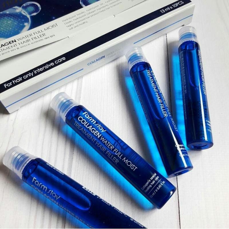 Набор увлажняющих филлеров с коллагеном для волос FarmStay Collagen Water Full Moist Treatment Hair Filler Набор увлажняющих филлеров с коллагеном для волос FarmStay Collagen Water Full Moist Treatment Hair Filler