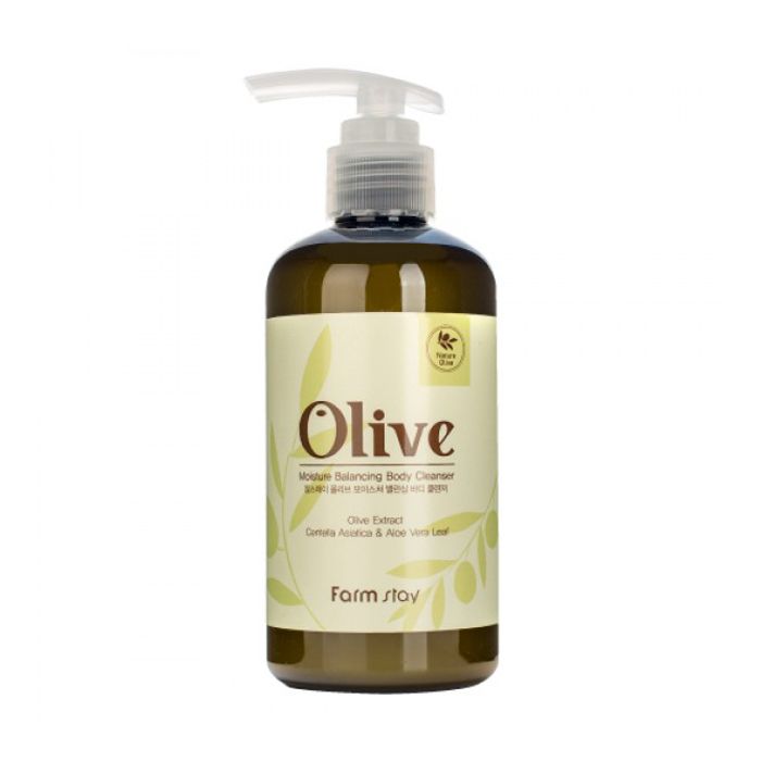 Увлажняющий гель для душа с экстрактом оливы FarmStay Olive Moisture Balancing Body Cleanser Увлажняющий гель для душа с экстрактом оливы FarmStay Olive Moisture Balancing Body Cleanser