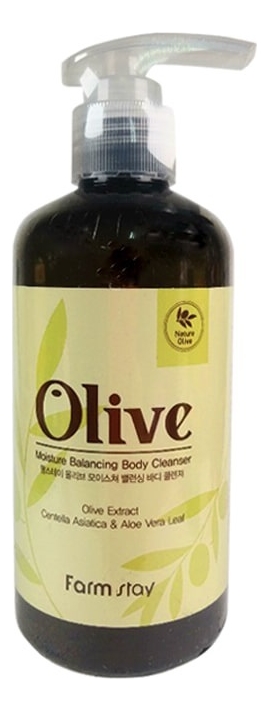 Увлажняющий гель для душа с экстрактом оливы FarmStay Olive Moisture Balancing Body Cleanser Увлажняющий гель для душа с экстрактом оливы FarmStay Olive Moisture Balancing Body Cleanser