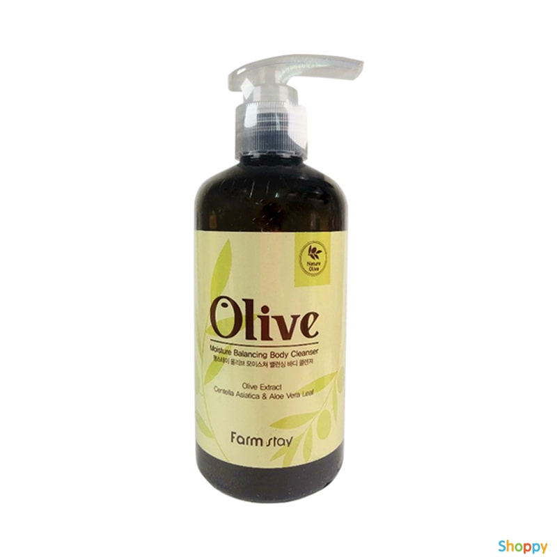 Увлажняющий гель для душа с экстрактом оливы FarmStay Olive Moisture Balancing Body Cleanser Увлажняющий гель для душа с экстрактом оливы FarmStay Olive Moisture Balancing Body Cleanser