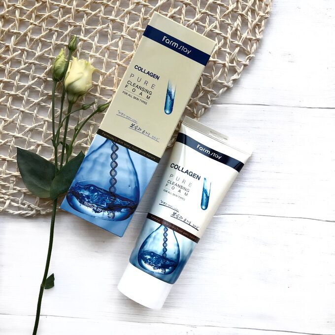 Пенка для умывания с коллагеном FarmStay Collagen Pure Cleansing Foam Пенка для умывания с коллагеном FarmStay Collagen Pure Cleansing Foam