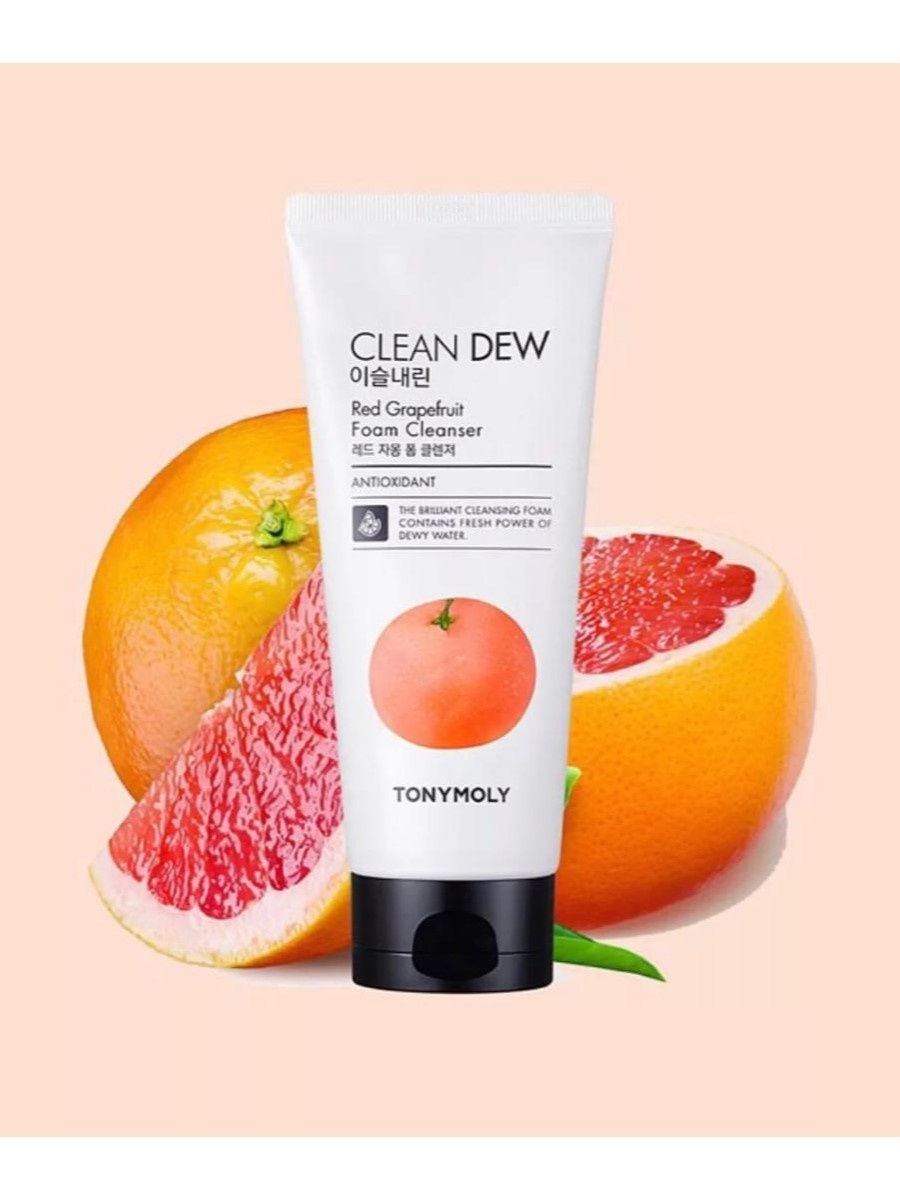 Очищающая пенка для умывания с экстрактом красного грейпфрута TONYMOLY CLEAN DEW Red Grapefruit Foam Cleanser Очищающая пенка для умывания с экстрактом красного грейпфрута TONYMOLY CLEAN DEW Red Grapefruit Foam Cleanser
