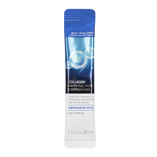 Увлажняющая ночная маска в саше с коллагеном FarmStay Collagen Water Full Moist Sleeping Mask Увлажняющая ночная маска в саше с коллагеном FarmStay Collagen Water Full Moist Sleeping Mask
