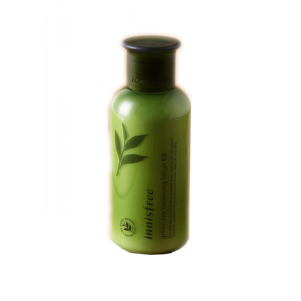 Innisfree Лосьон для лица на основе экстракта зеленого чая Green Tea Balancing Lotion EX Innisfree Лосьон для лица на основе экстракта зеленого чая Green Tea Balancing Lotion EX