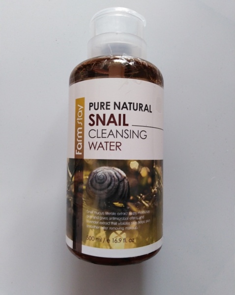 Очищающая вода с муцином улитки FarmStay Pure Natural Snail Cleansing Water Очищающая вода с муцином улитки FarmStay Pure Natural Snail Cleansing Water