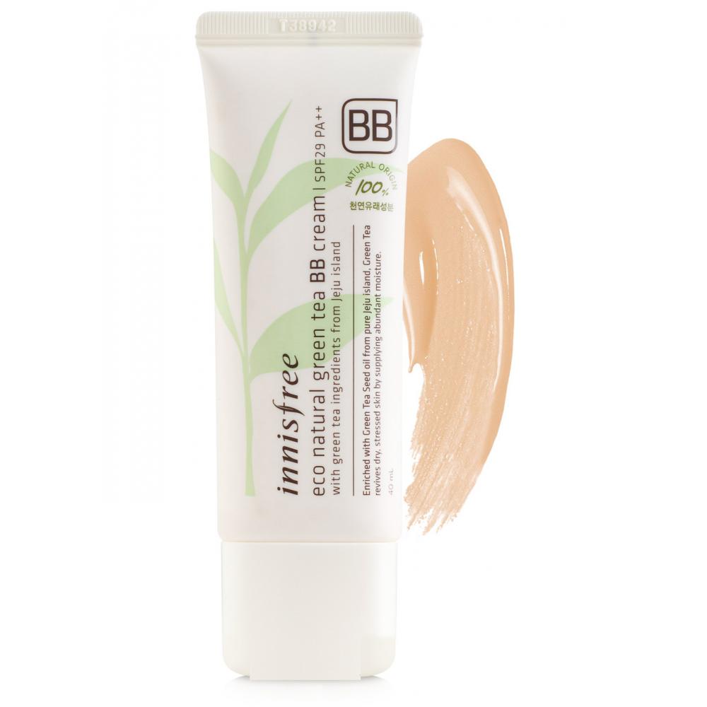 Натуральный ББ крем с зеленым чаем Innisfree Eco Natural Green Tea BB Cream SPF29 PA++ #2 Natural Beige Натуральный ББ крем с зеленым чаем Innisfree Eco Natural Green Tea BB Cream SPF29 PA++ #2 Natural Beige
